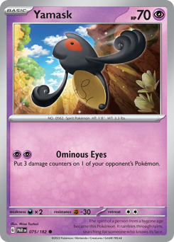 Yamask - Paradox Rift - #75 - Pokemon TCG card