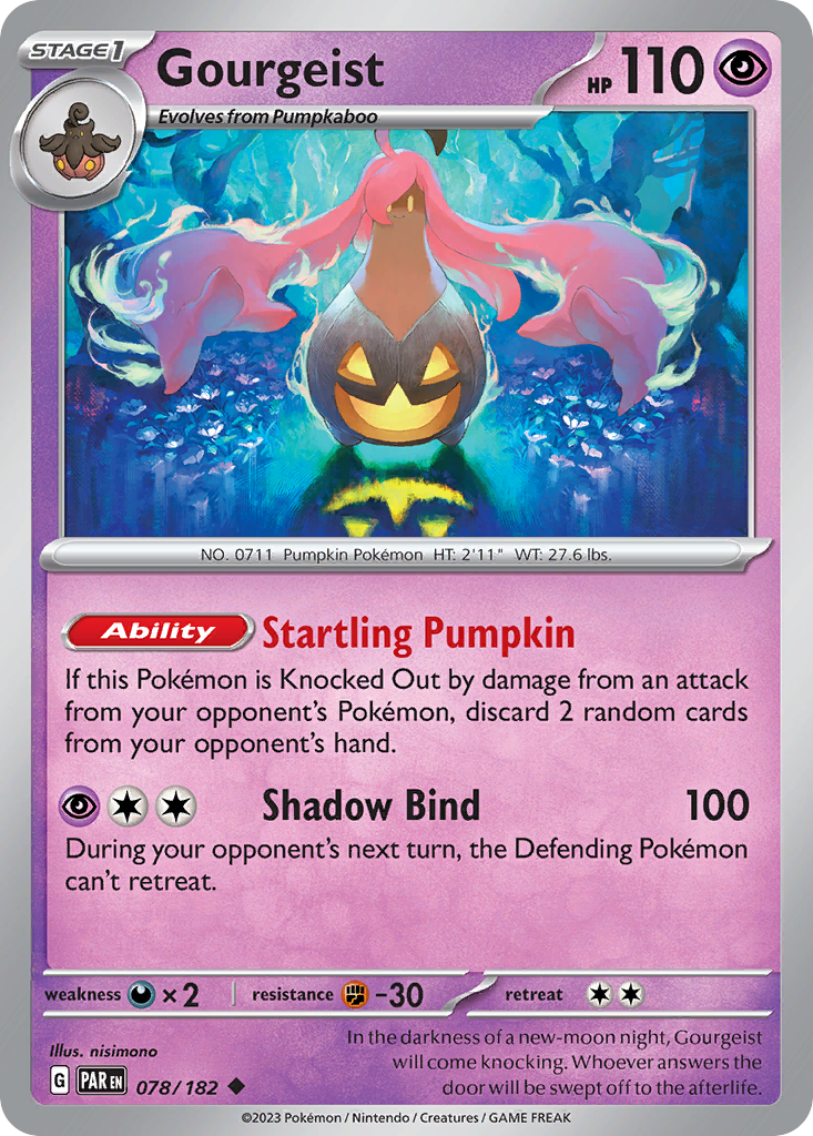 Gourgeist - Paradox Rift - #78 - Pokemon TCG card
