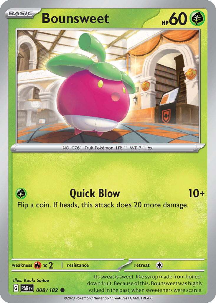 Bounsweet - Paradox Rift - #8 - Pokemon TCG card