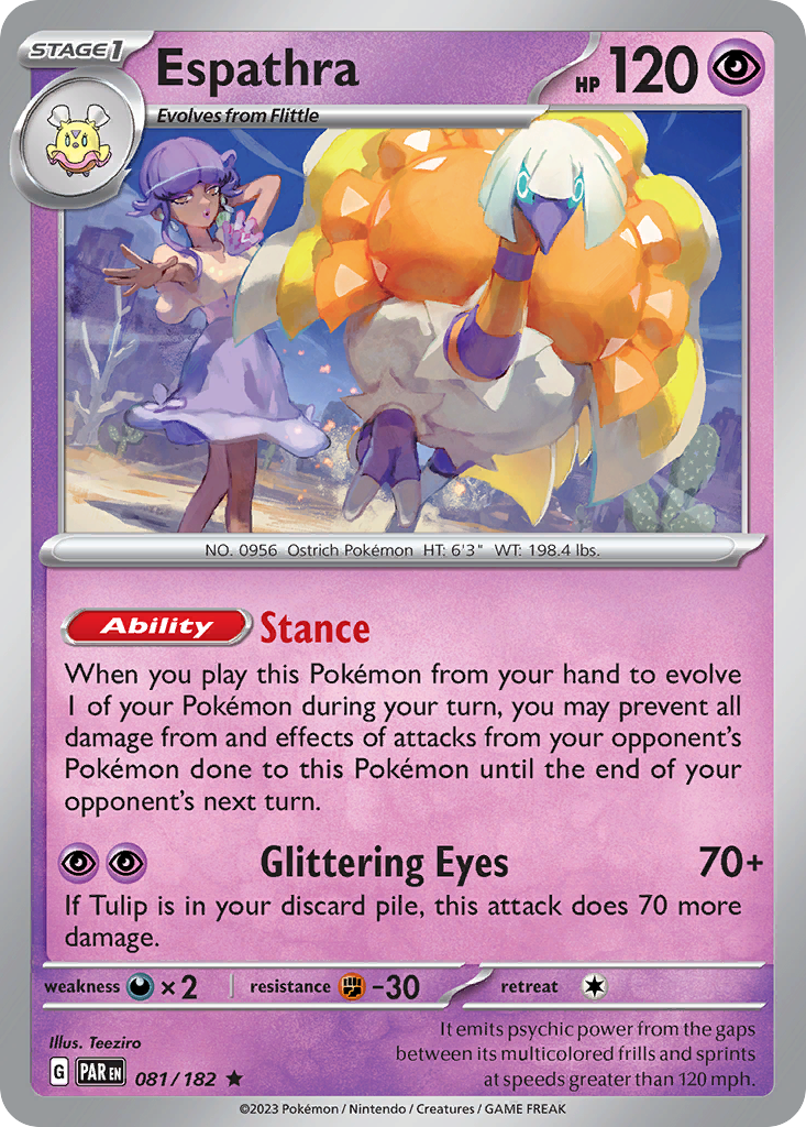 Espathra - Paradox Rift - #81 - Pokemon TCG card