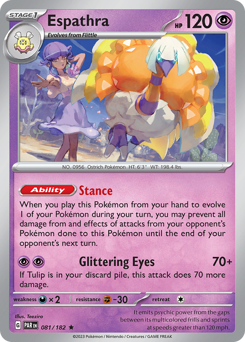 Espathra #81 Espathra - Paradox Rift - #81 - Pokemon TCG card