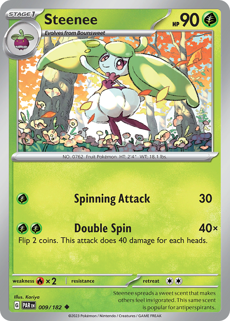 Steenee - Paradox Rift - #9 - Pokemon TCG card