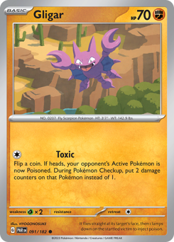 Gligar - Paradox Rift - #91 - Pokemon TCG card