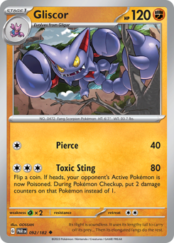 Gliscor - Paradox Rift - #92 - Pokemon TCG card