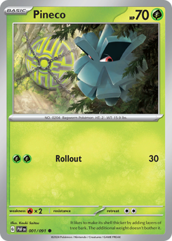 Pineco #1 Pineco - Paldean Fates - #1 - Pokemon TCG card