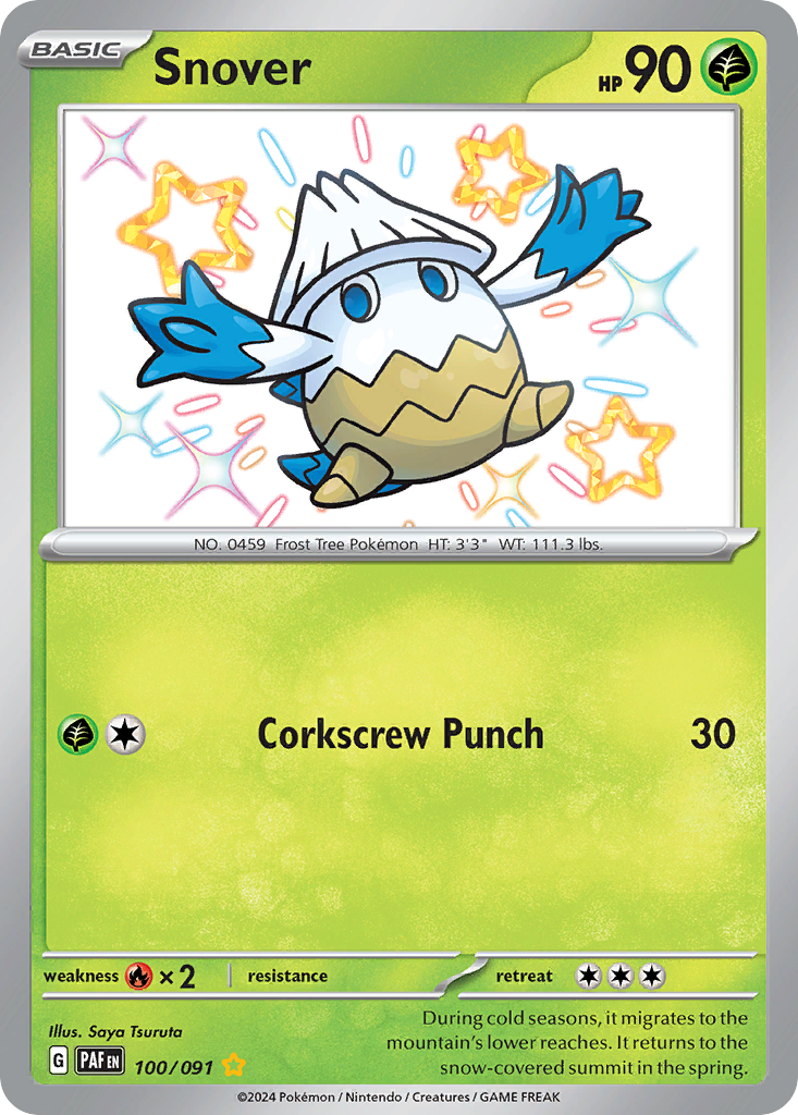 Snover - Paldean Fates - #100 - Pokemon TCG card