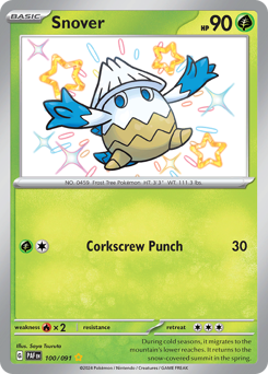 Snover - Paldean Fates - #100 - Pokemon TCG card