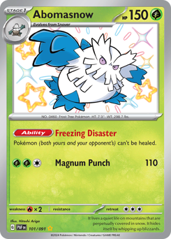 Abomasnow #101 Abomasnow - Paldean Fates - #101 - Pokemon TCG card