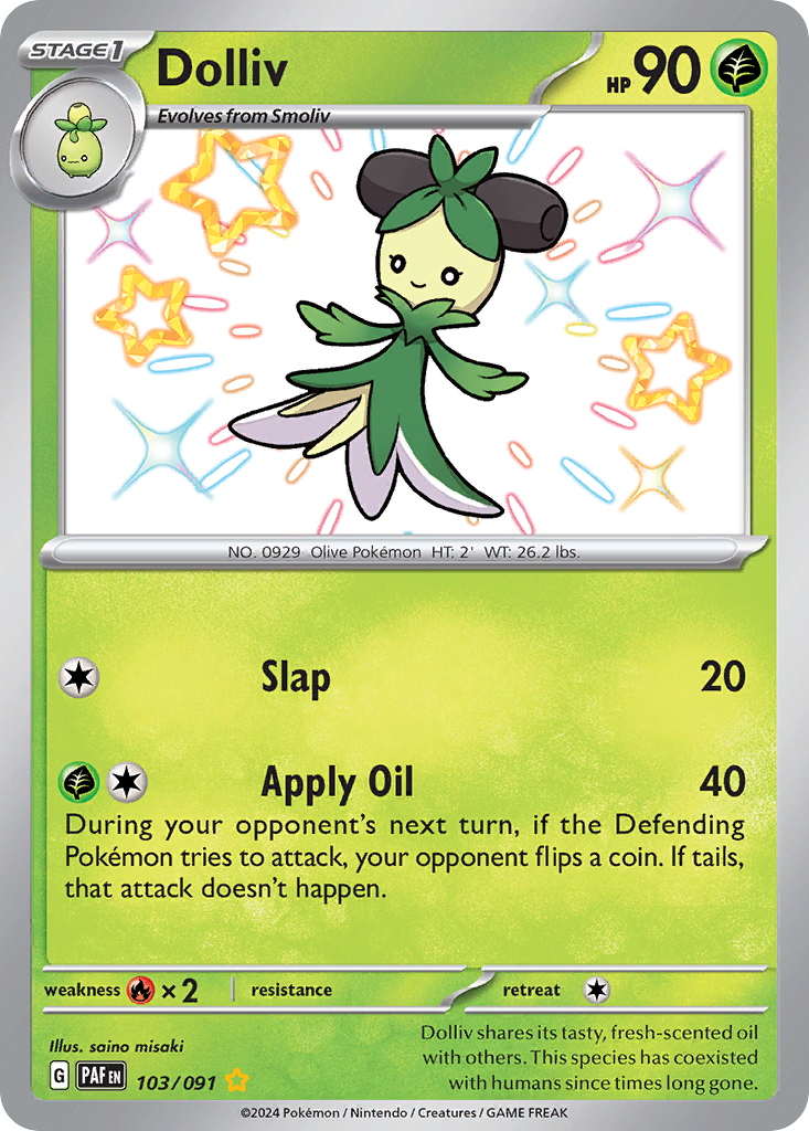 Dolliv - Paldean Fates - #103 - Pokemon TCG card