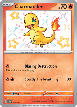 Charmander #109 Charmander - Paldean Fates - #109 - Pokemon TCG card