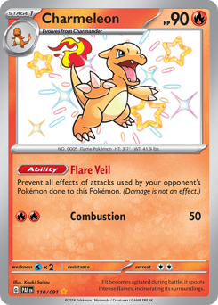 Charmeleon #110 Charmeleon - Paldean Fates - #110 - Pokemon TCG card