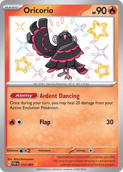 Oricorio - Paldean Fates - #113 - Pokemon TCG card