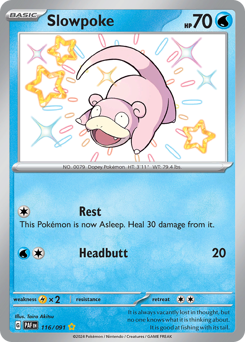 Slowpoke #116 Slowpoke - Paldean Fates - #116 - Pokemon TCG card