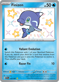 Finizen #123 Finizen - Paldean Fates - #123 - Pokemon TCG card