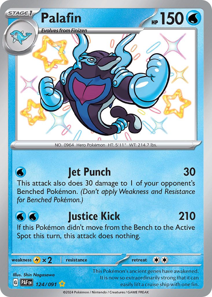 Palafin - Paldean Fates - #124 - Pokemon TCG card