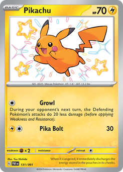 Pikachu #131 Pikachu - Paldean Fates - #131 - Pokemon TCG card