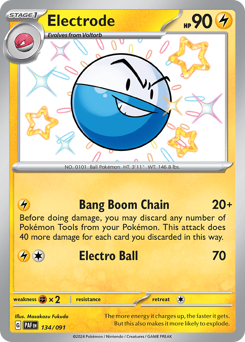 Electrode #134 Electrode - Paldean Fates - #134 - Pokemon TCG card