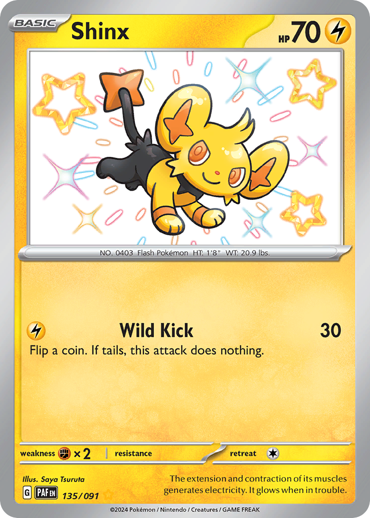 Shinx - Paldean Fates - #135 - Pokemon TCG card