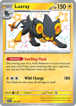 Luxray #137 Luxray - Paldean Fates - #137 - Pokemon TCG card