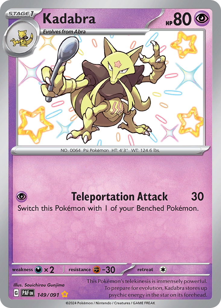 Kadabra - Paldean Fates - #149 - Pokemon TCG card