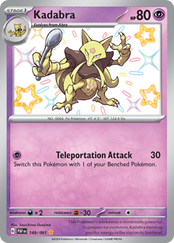 Kadabra #149 Kadabra - Paldean Fates - #149 - Pokemon TCG card