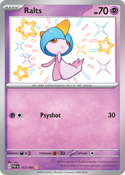 Ralts #153 Ralts - Paldean Fates - #153 - Pokemon TCG card