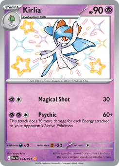 Kirlia - Paldean Fates - #154 - Pokemon TCG card