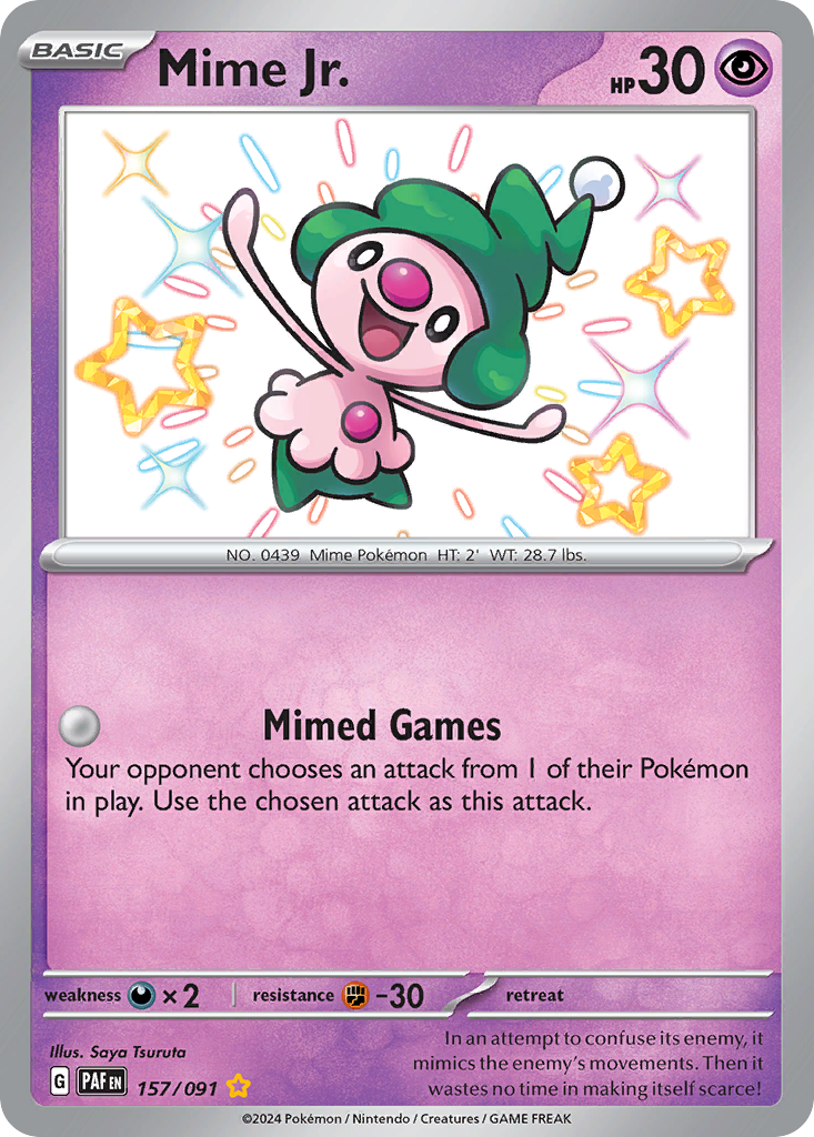 Mime Jr. - Paldean Fates - #157 - Pokemon TCG card