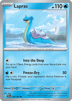 Lapras #16 Lapras - Paldean Fates - #16 - Pokemon TCG card