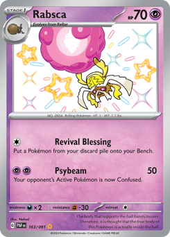 Rabsca - Paldean Fates - #163 - Pokemon TCG card