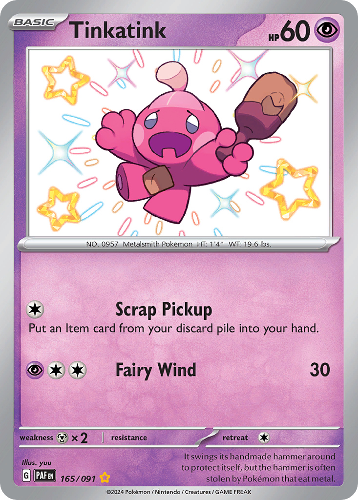 Tinkatink - Paldean Fates - #165 - Pokemon TCG card