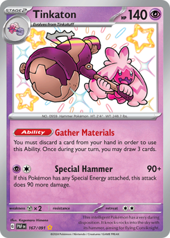 Tinkaton - Paldean Fates - #167 - Pokemon TCG card