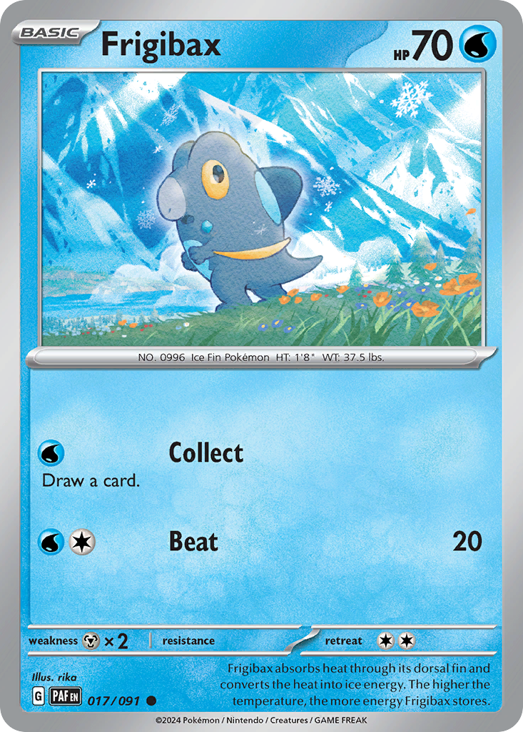 Frigibax - Paldean Fates - #17 - Pokemon TCG card