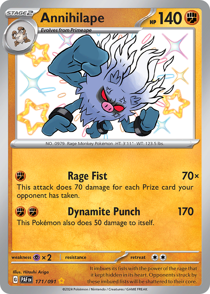 Annihilape - Paldean Fates - #171 - Pokemon TCG card