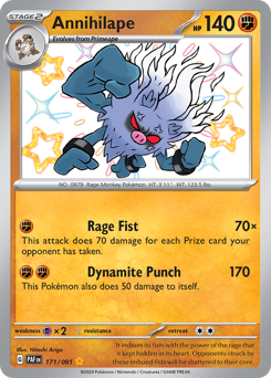 Annihilape - Paldean Fates - #171 - Pokemon TCG card