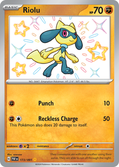 Riolu - Paldean Fates - #173 - Pokemon TCG card
