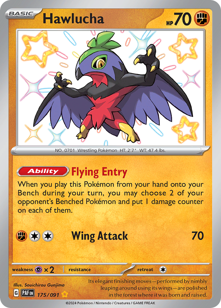 Hawlucha - Paldean Fates - #175 - Pokemon TCG card