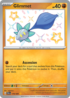 Glimmet #179 Glimmet - Paldean Fates - #179 - Pokemon TCG card