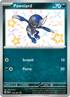 Pawniard #185 Pawniard - Paldean Fates - #185 - Pokemon TCG card