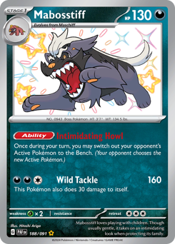 Mabosstiff #188 Mabosstiff - Paldean Fates - #188 - Pokemon TCG card