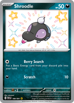 Shroodle - Paldean Fates - #189 - Pokemon TCG card