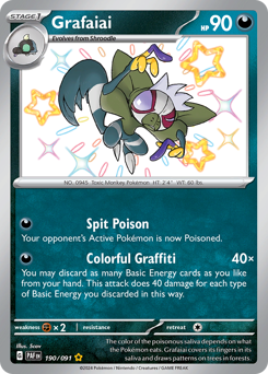 Grafaiai #190 Grafaiai - Paldean Fates - #190 - Pokemon TCG card
