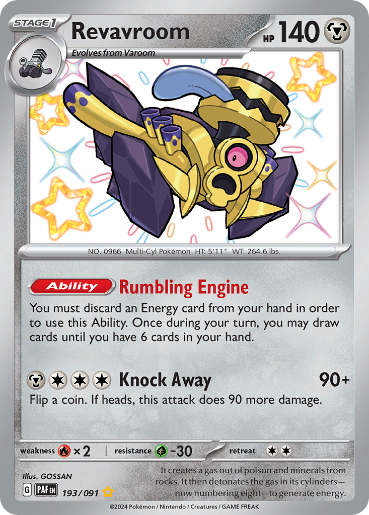 Revavroom - Paldean Fates - #193 - Pokemon TCG card