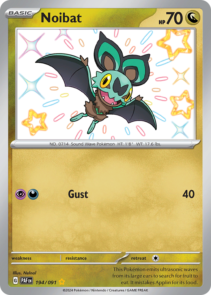 Noibat - Paldean Fates - #194 - Pokemon TCG card