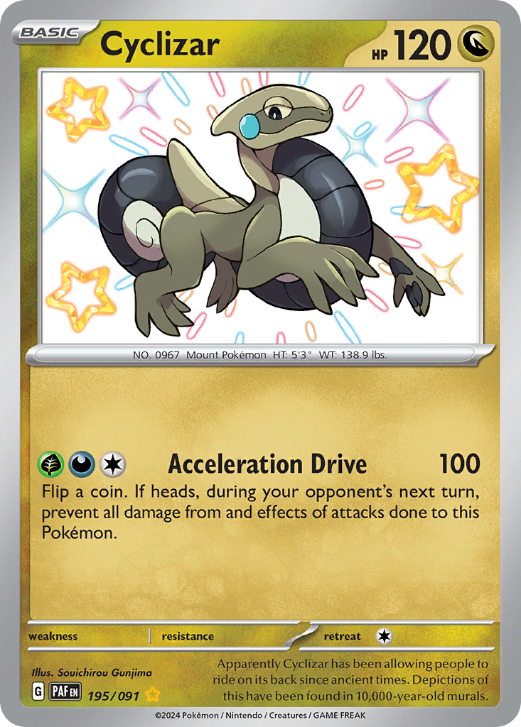 Cyclizar - Paldean Fates - #195 - Pokemon TCG card