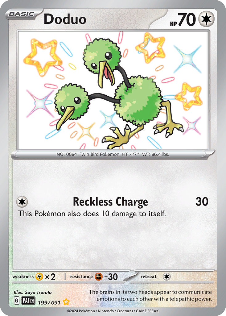 Doduo - Paldean Fates - #199 - Pokemon TCG card