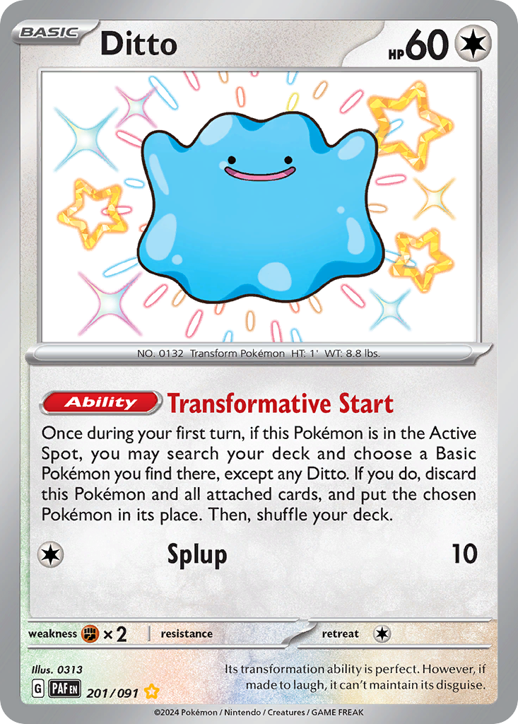 Ditto - Paldean Fates - #201 - Pokemon TCG card