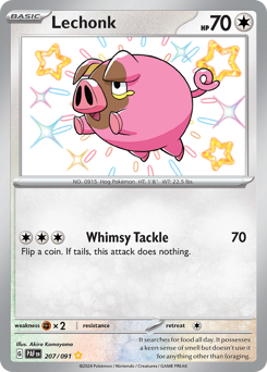 Lechonk #207 Lechonk - Paldean Fates - #207 - Pokemon TCG card
