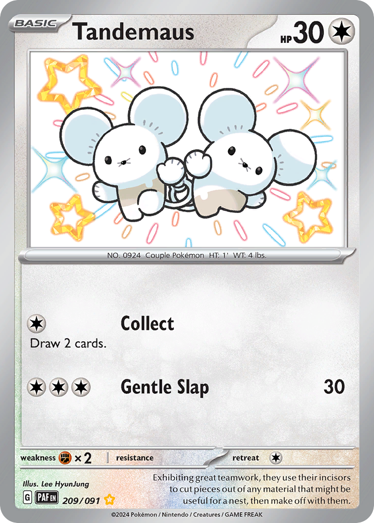 Tandemaus - Paldean Fates - #209 - Pokemon TCG card