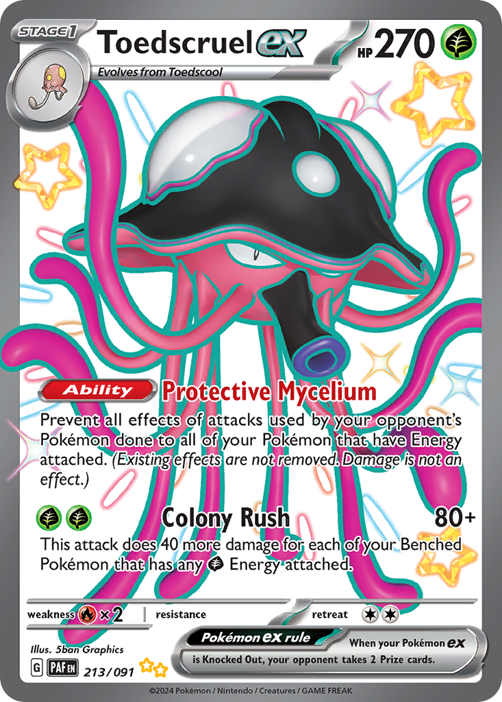 Toedscruel ex - Paldean Fates - #213 - Pokemon TCG card